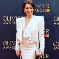 On the red carpet at the Royal Albert Hall, London for the Olivier Awards - April 2019.